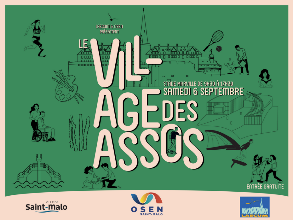 Le 6 septembre, nous serons au Village des Associations